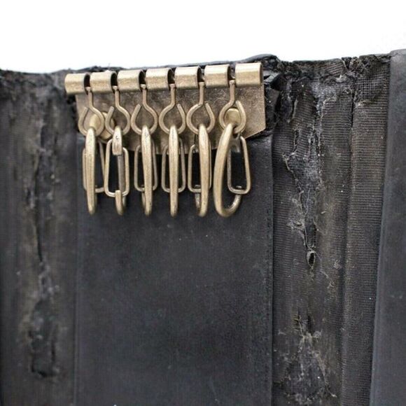 CHANEL CAVIAR SKIN CC LOGO KEY CASE HOLDER WALLET BLACK - Picture 9 of 11